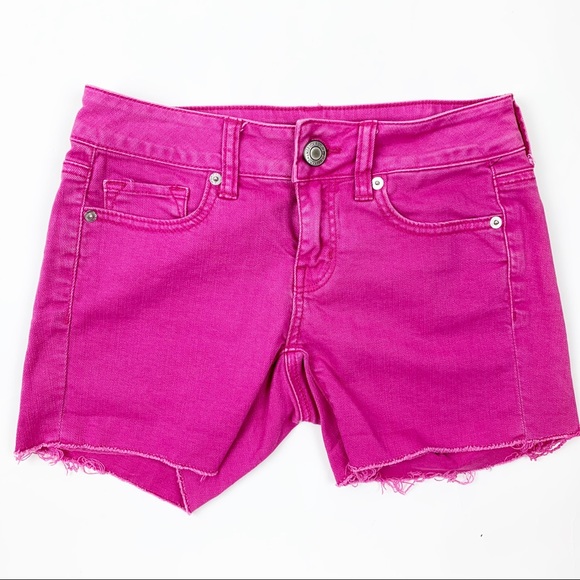 American Eagles Outfitters Pink Shorts 0 - Picture 1 of 4